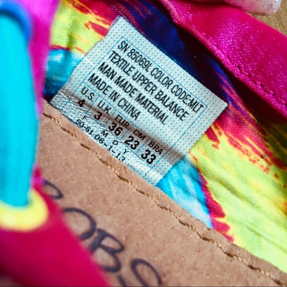 Bobs by Sketchers Rainbow Chevron Slips Ons - Picture 5 of 5